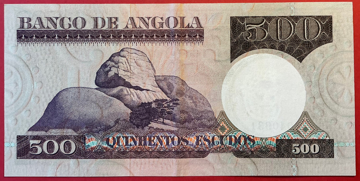 Angola - 500 Escudos 10.6.1973 P#107 Kvalitet 1+/01