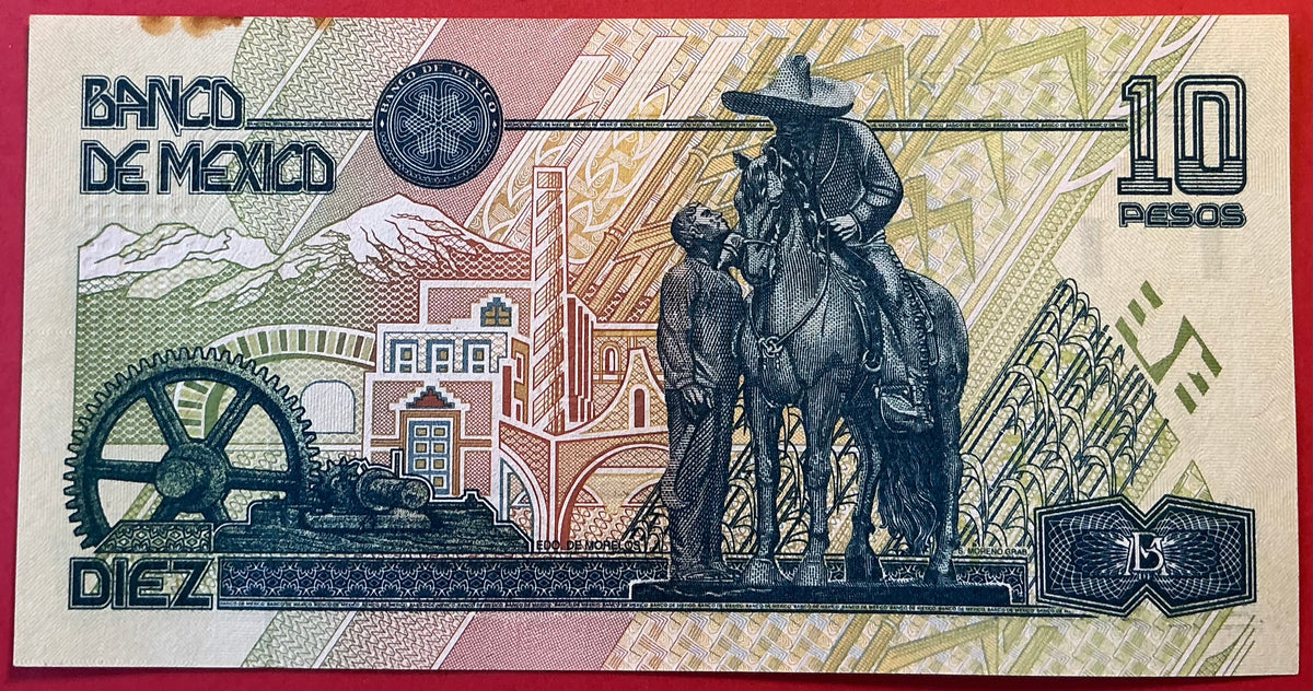 Mexico - 10 Pesos 10.5.1996 P#105b Kvalitet 1+