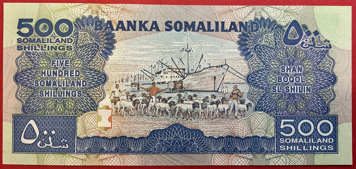 Somaliland - 500 Shillings 2011 P#6h Kvalitet 0