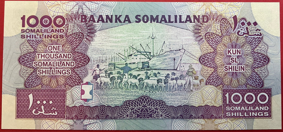 Somaliland - 1000 Shillings 2011 P#20a Kvalitet 0