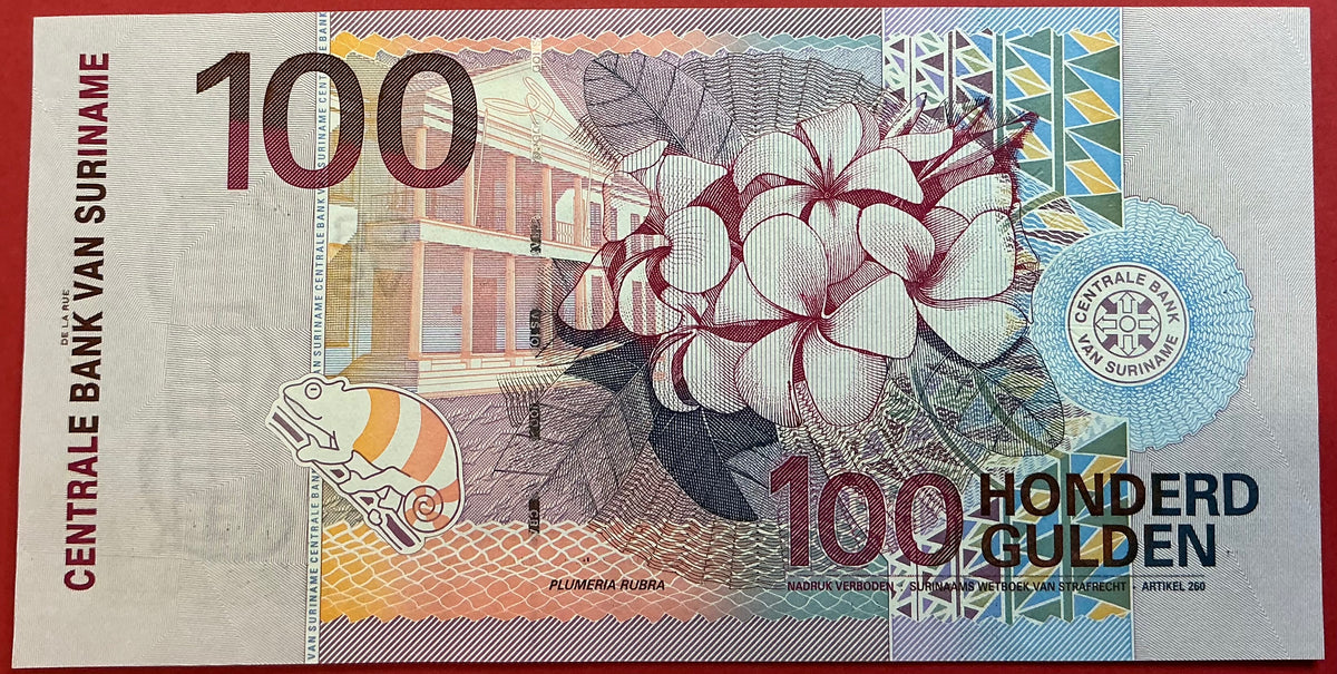 Suriname - 100 Gulden 1.1.2000 P#149 Kvalitet 0