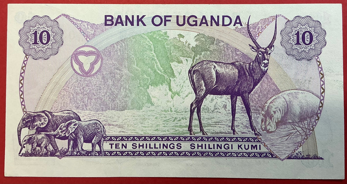 Uganda - 10 Shillings (1982) P#16 Kvalitet 0