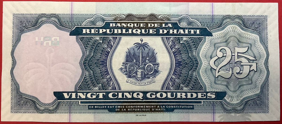Haiti - 25 Gourdes 2015 P#266f Kvalitet 0