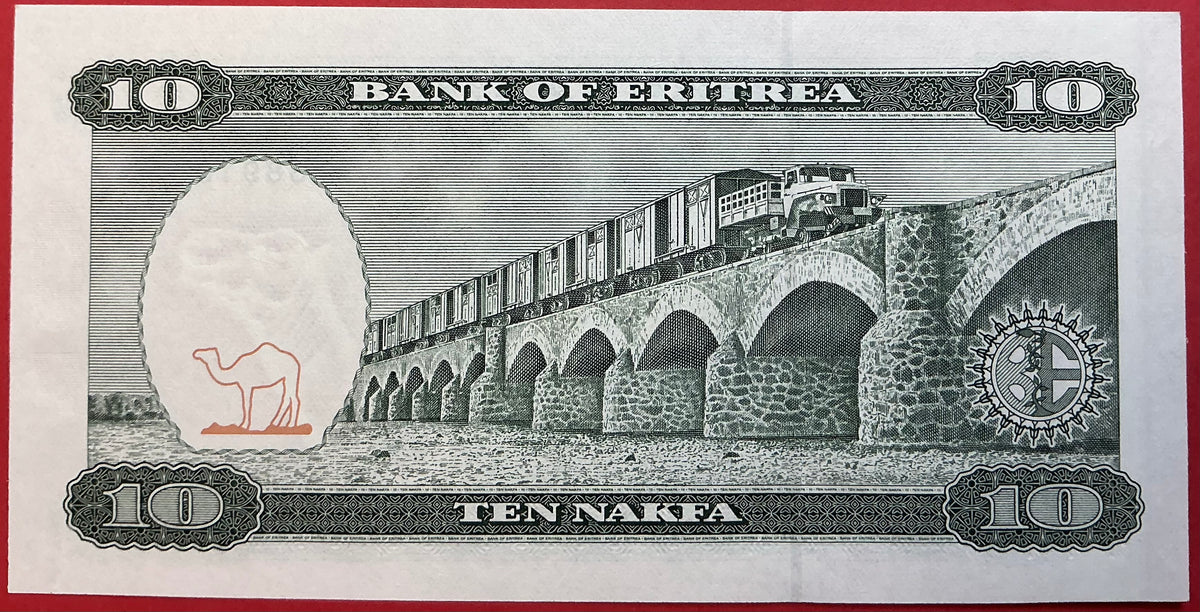 Eritrea - 10 Nakfa 24.5.1997 P#3 Kvalitet 0