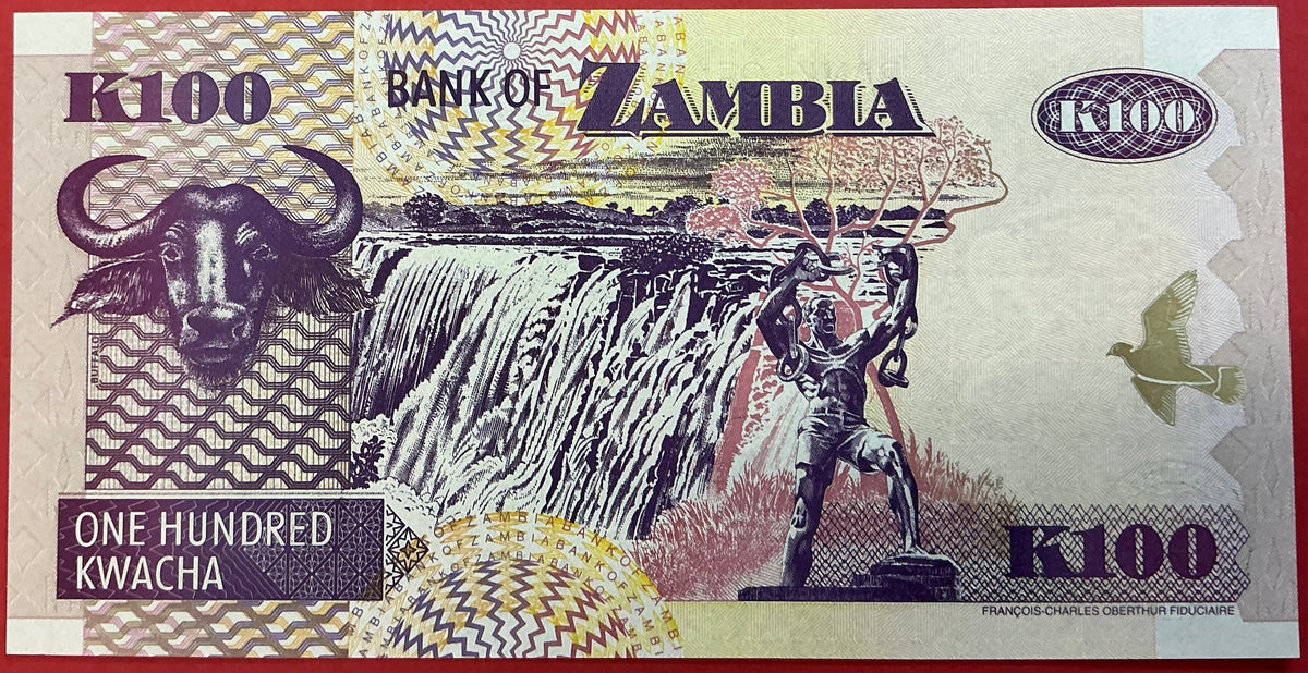 Zambia - 100 Kwacha 2006 P#38f Kvalitet 0