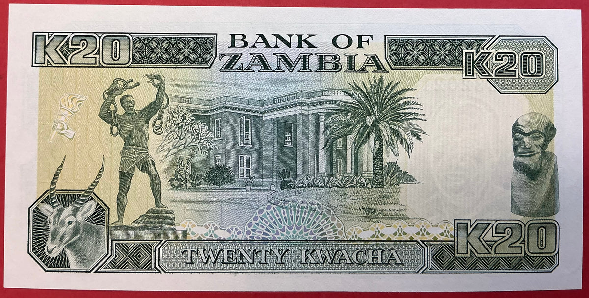 Zambia - 20 Kwacha (1989-91) P#32b Kvalitet 0