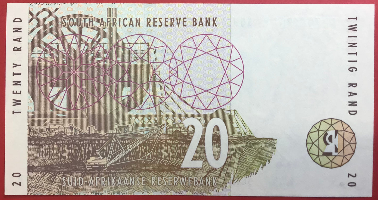 South Africa - 20 Rand 1999 P#124b Kvalitet 0