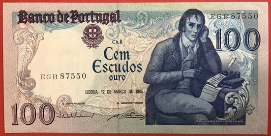 Portugal - 100 Escudos 12.3.1985 P#178d Kvalitet 01