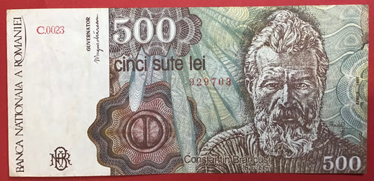Romania - 500 Lei 1991 P#98b Kvalitet 1+