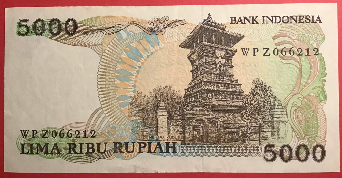 Indonesia - 5000 Rupiah 1986 P#125 Kvalitet 01