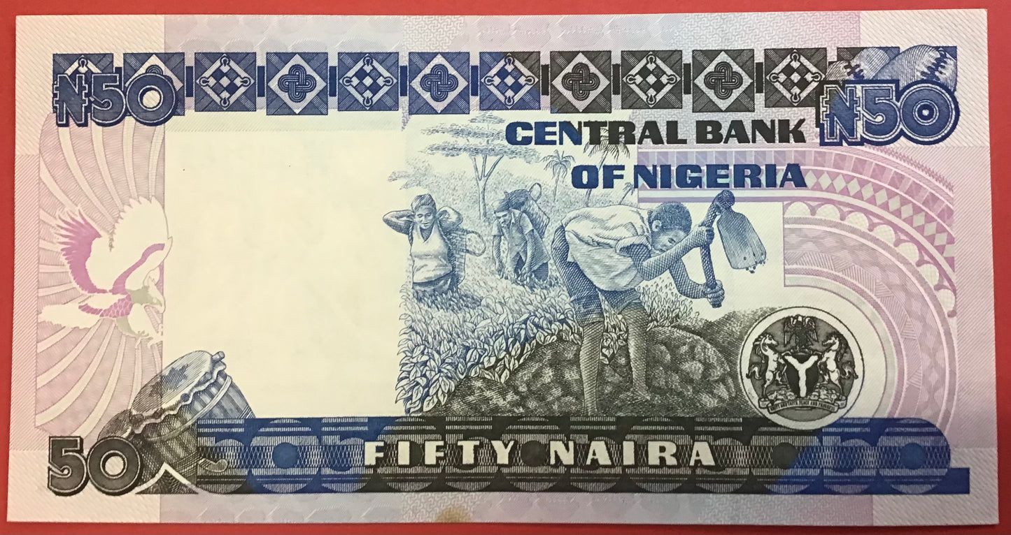 Nigeria - 50 Naira 2005 P#27f Kvalitet 0