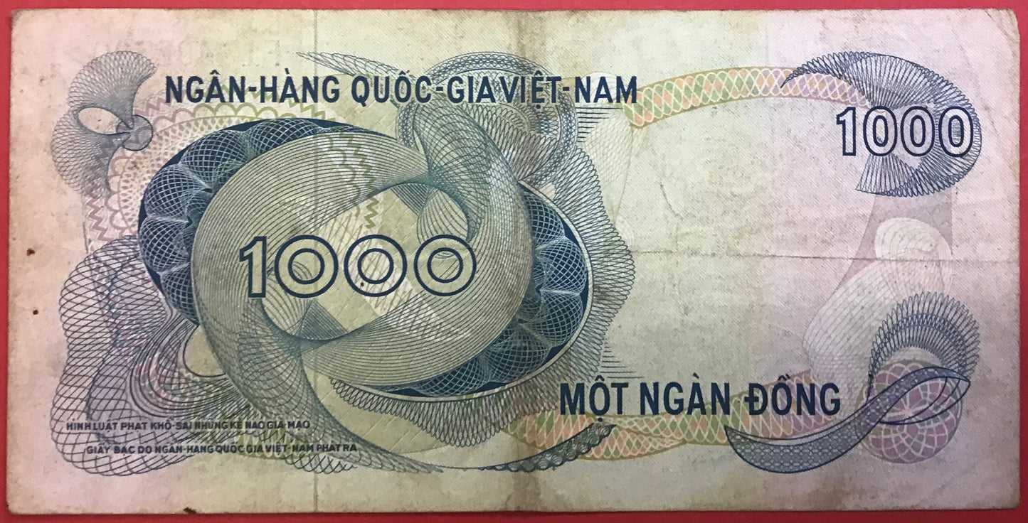 South Vietnam - 1000 Dông (1971) P#29a Kvalitet 1