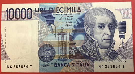 Italy - 10.000 3.9.1984 P#112b Kvalitet 1+