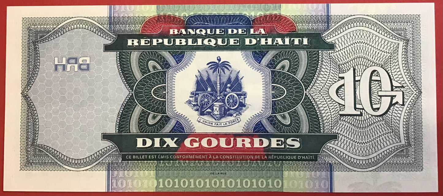 Haiti - 10 Gourdes 2000 P#265a Kvalitet 0