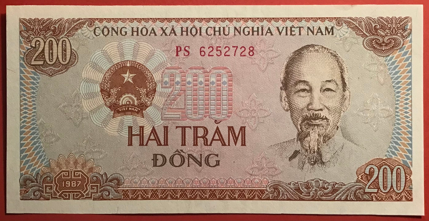 Vietnam - 200 Dông 1987 P#100 Kvalitet 01
