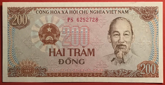 Vietnam - 200 Dông 1987 P#100 Kvalitet 01