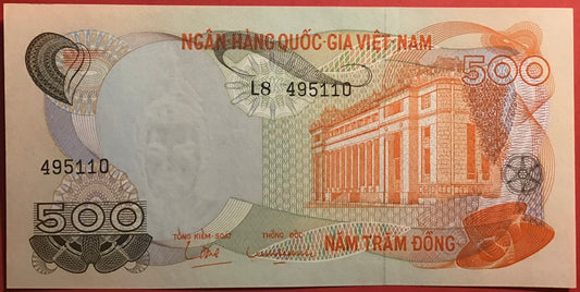 South Vietnam - 500 Dông (1970) P#28a Kvalitet 0