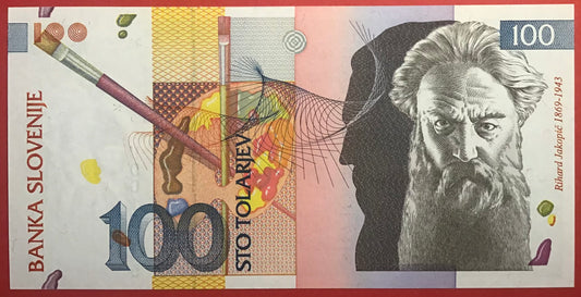 Slovenia - 100 Tolarjev 15.1.1992 P#14a Kvalitet 0