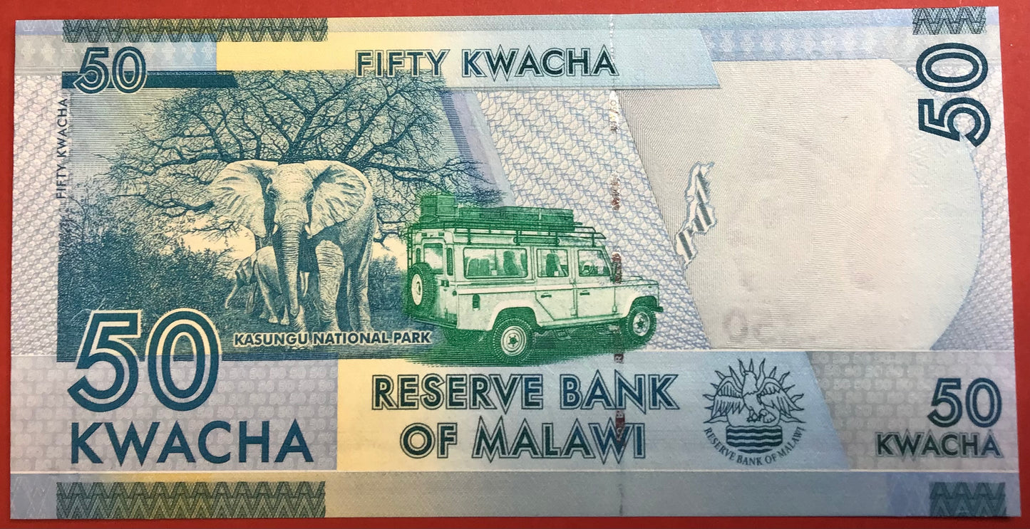 Malawi - 50 Kwacha 1.1.2012 P#58a Kvalitet 0