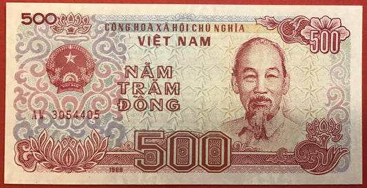 Vietnam - 500 Dông 1988 P#101 Kvalitet 0