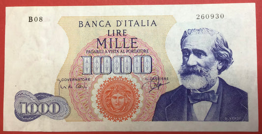 Italy - 1000 Lire 14.7.1962 P#96a Kvalitet 1+