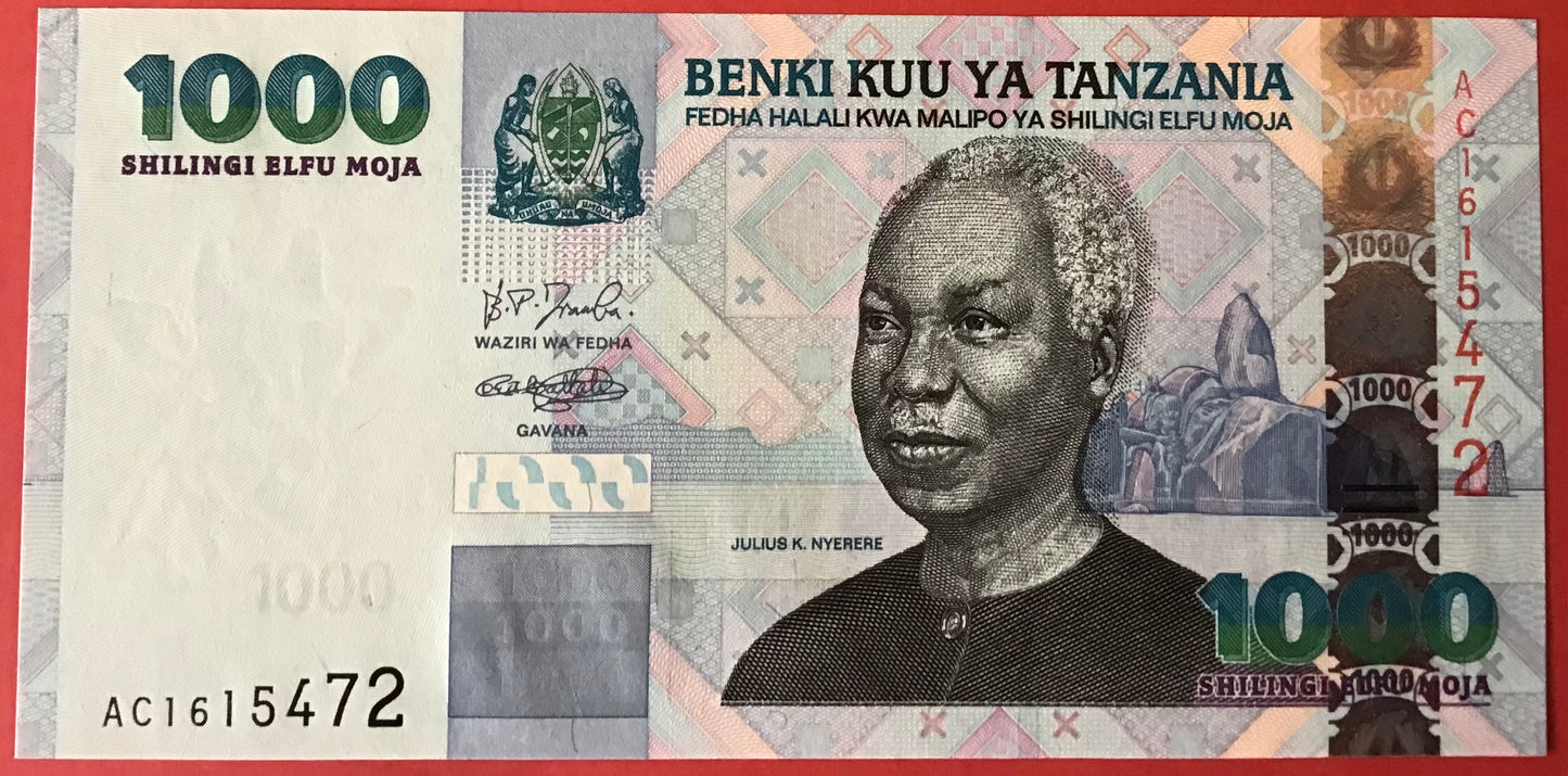 Tanzania - 1000 Shilingi (2003) P#36a Kvalitet 0
