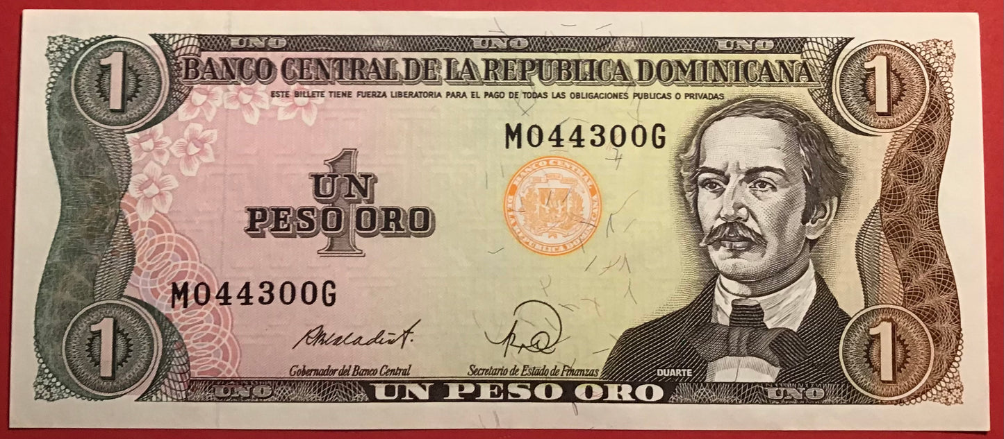 Dominican Republic - 1 Peso Oro 1988 P126c Kvalitet 0