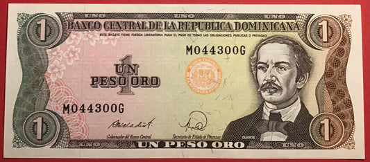 Dominican Republic - 1 Peso Oro 1988 P126c Kvalitet 0