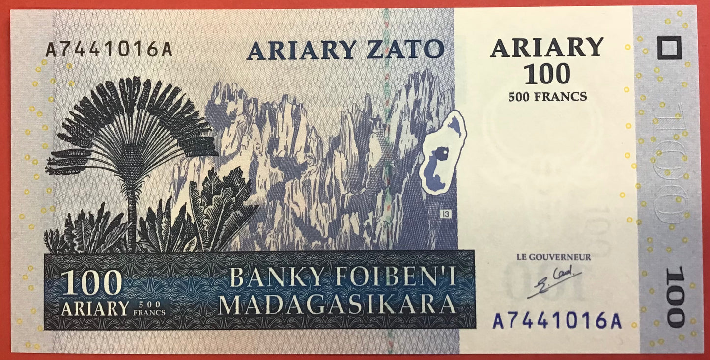 Madagascar - 100 Ariary 2004 P#86a Kvalitet 0