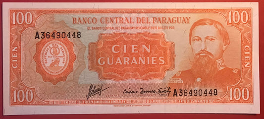 Paraguay - 100 Guaranies P#199b Kvalitet 0