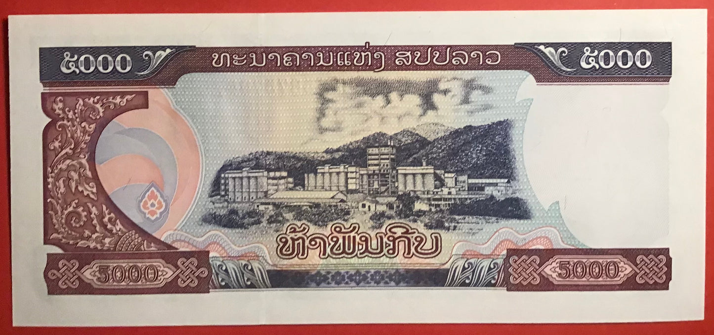 Lao - 5000 Kip 1997 P#34a Kvalitet 0