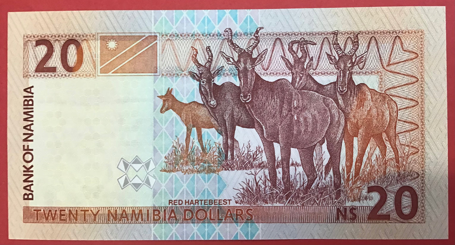 Namibia - 20 Namibia Dollars (2002) P#6a Kvalitet 0