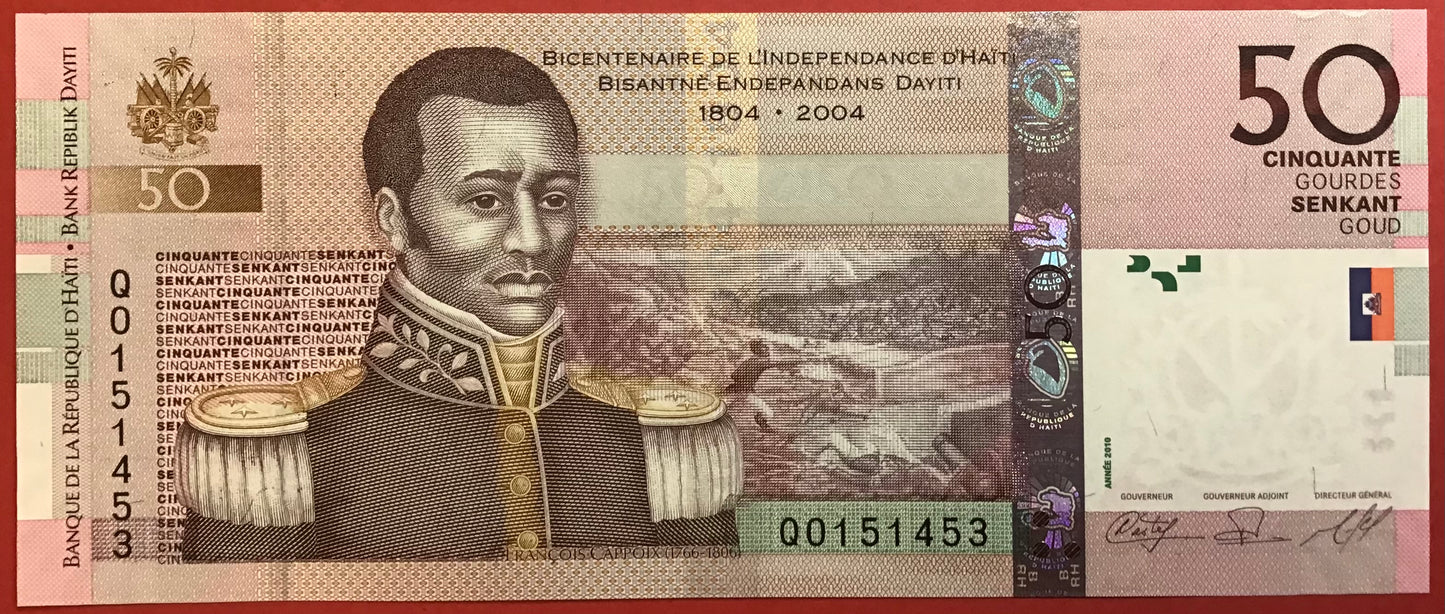 Haiti - 50 Gourdes 2014 P#274e Kvalitet 0