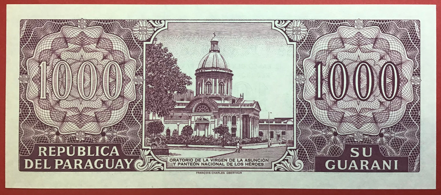 Paraguay - 1000 Guaranies 2002 P#221 Kvalitet 0