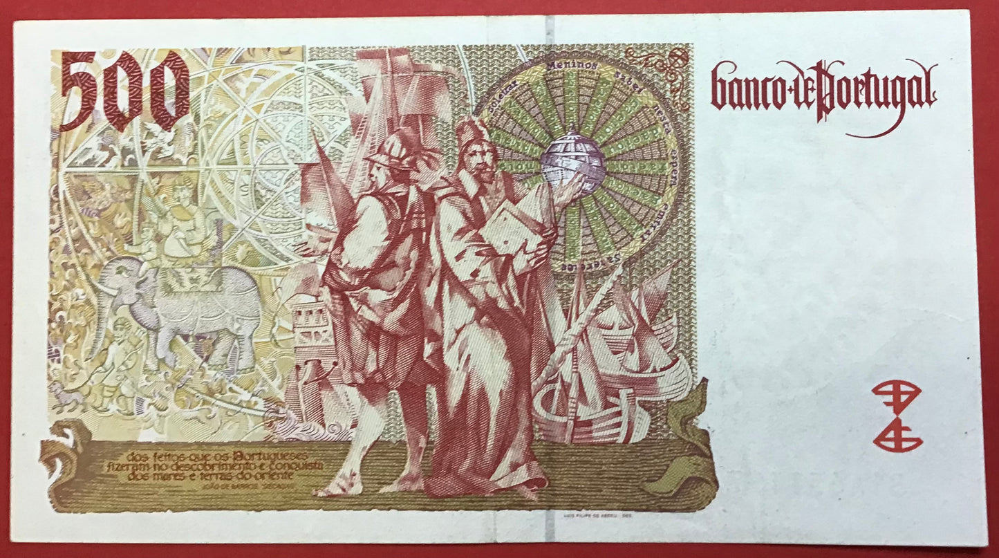 Portugal - 500 Escudos 7.11.2000 P#187c Kvalitet 01