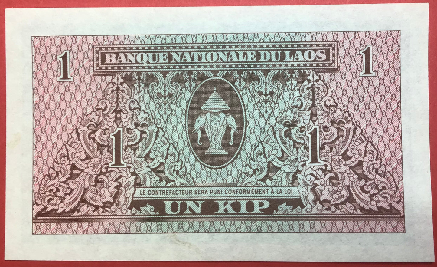 Lao - 1 Kip (1962) P#8a Kvalitet 0