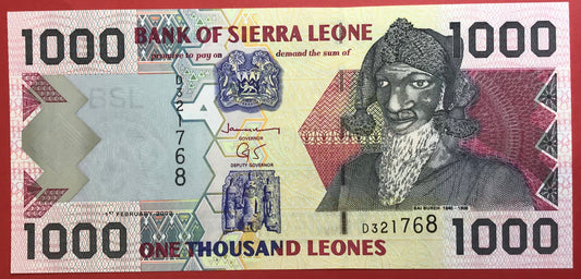 Sierra Leone - 1000 Leones 1.2.2002 P#24a Kvalitet 0