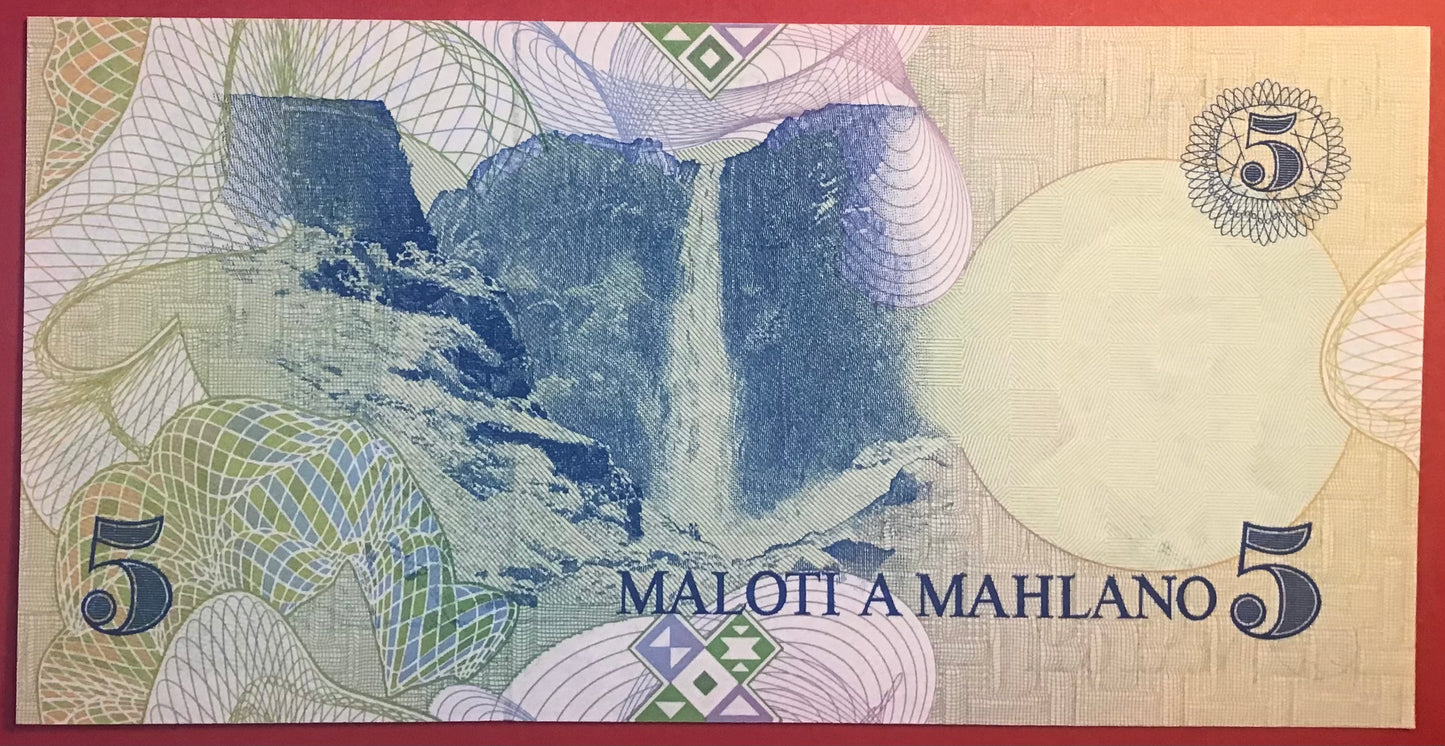 Lesotho - 5 Maloti 1989 P#10a Kvalitet 0