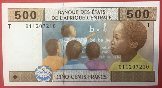 Central African States - 500 Francs 2002 P#106Ta Kvalitet 0