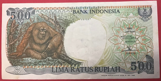 Indonesia - 500 Rupiah 1992/1995 P#128d Kvalitet 1+