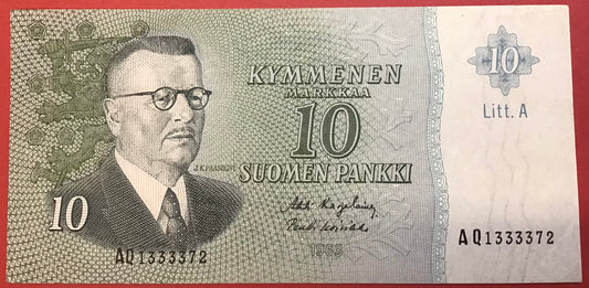 Finland - 10 Markkaa 1963 P104a Kvalitet 0