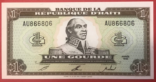 Haiti - 1 Gourde 1992 P#259a Kvalitet 0