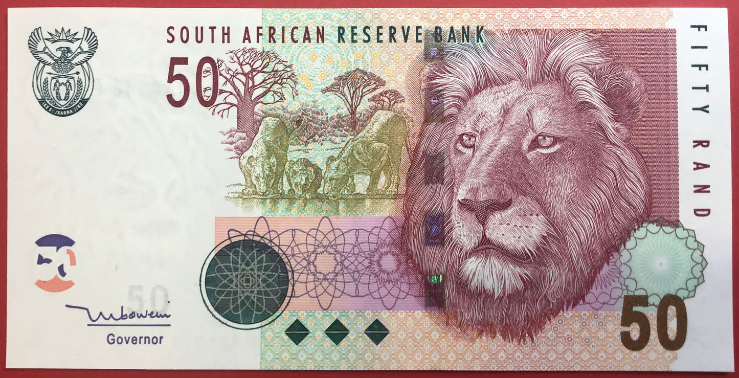 South Africa - 50 Rand 2005 P#130a Kvalitet 01/0