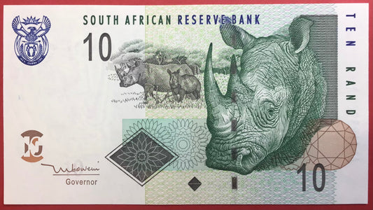 South Africa - 10 Rand 2005 P#128a Kvalitet 01/0