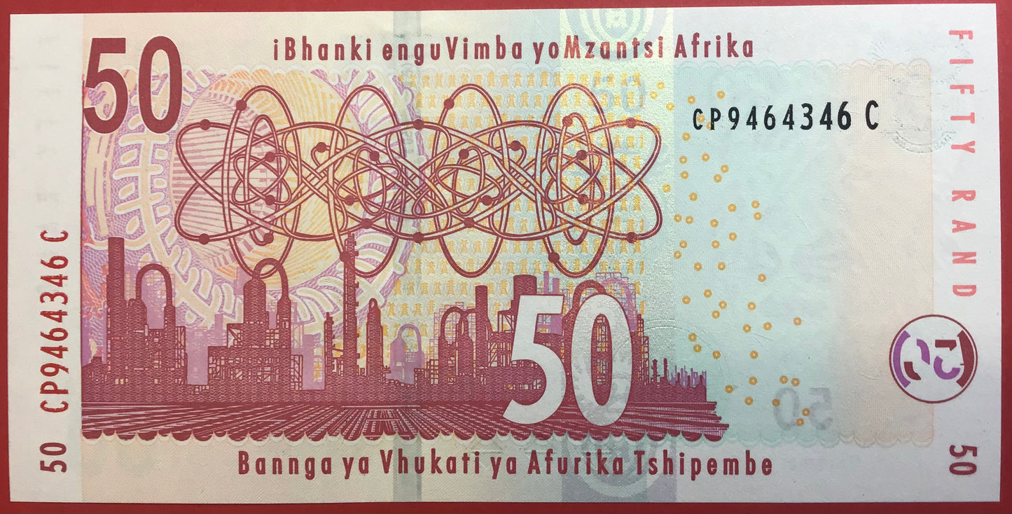 South Africa - 50 Rand 2005 P#130a Kvalitet 01/0