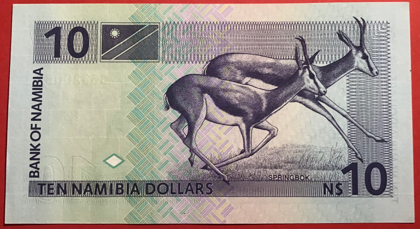Namibia - 10 Namibia Dollars (1993) P#1a Kvalitet 0