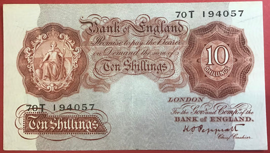 Great Britain - 10 Shillings (1934-1939) P#362c Kvalitet 01/0