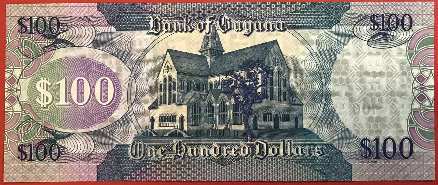 Guyana - 100 Dollars (2006) P#36c Kvalitet 0