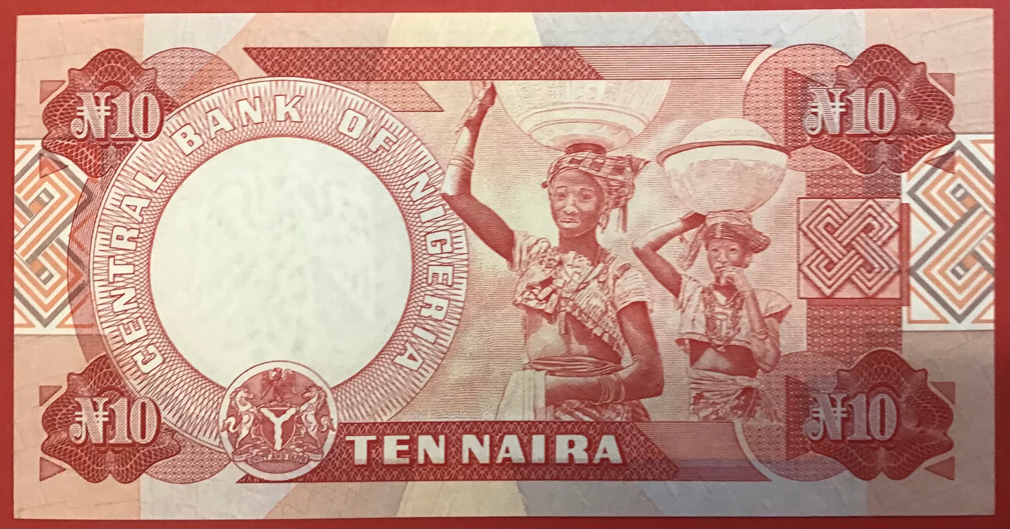 Nigeria - 10 Naira 2005 P#25g Kvalitet 0