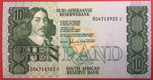 South Africa - 10 Rand (1985-90) P#120d Kvalitet 0